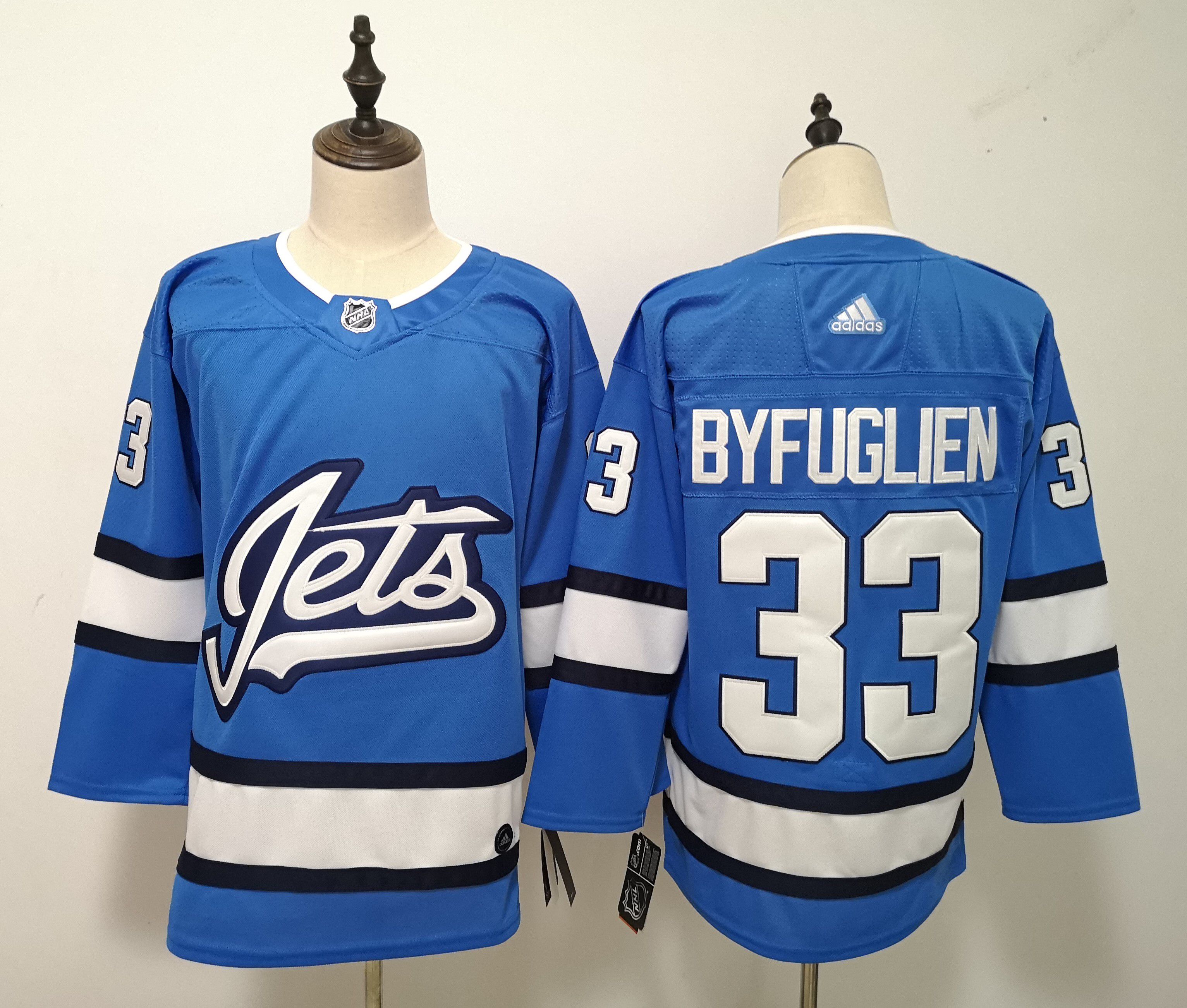 Men Winnipeg Jets #33 Byfuglien Blue Adidas Alternate Authentic Stitched NHL Jersey->edmonton oilers->NHL Jersey
